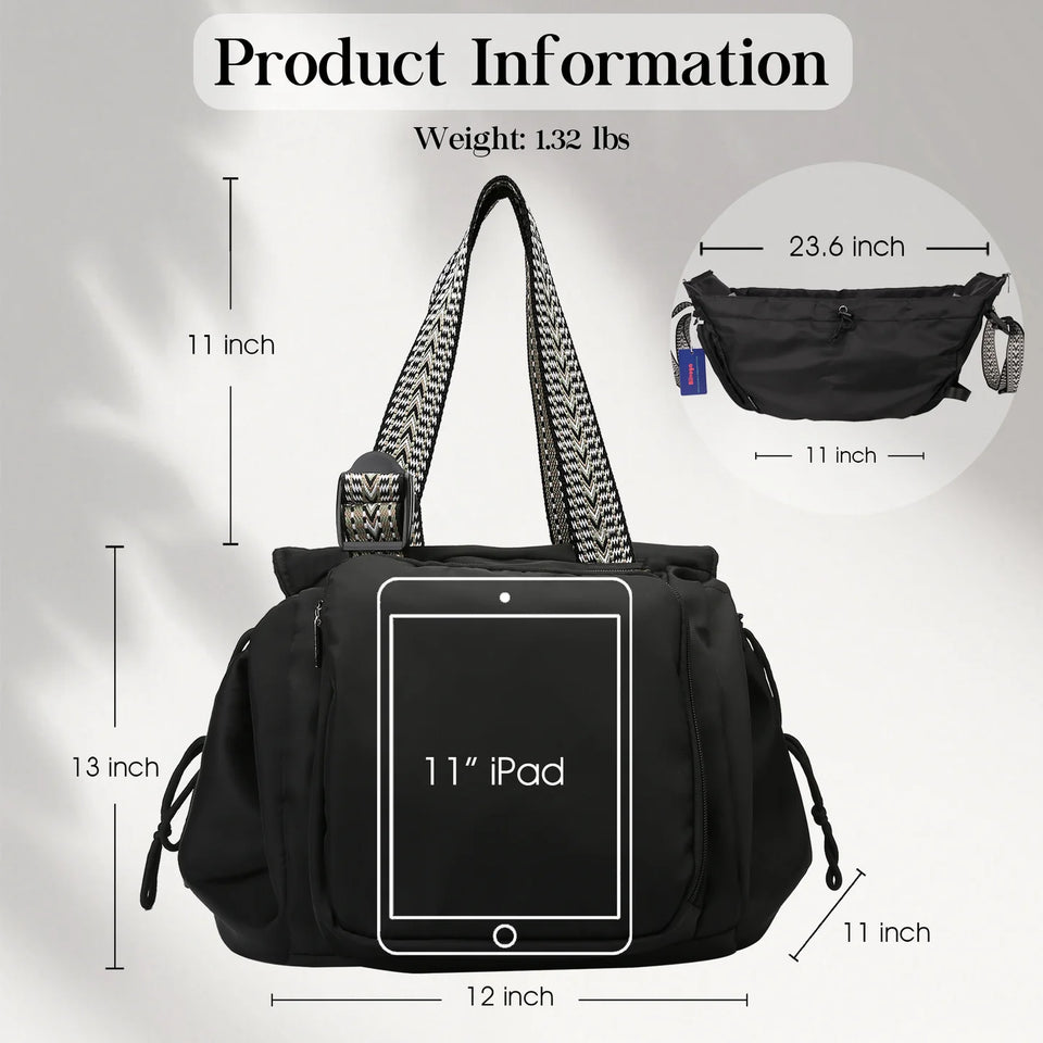Pack Smart™ Versatile Tote for Women (Patterned Handles Edition)