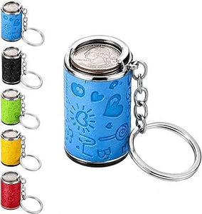 Metal Coin Holder Keychain