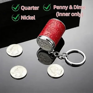 Metal Coin Holder Keychain