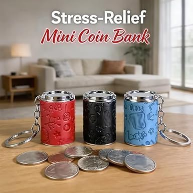 Metal Coin Holder Keychain