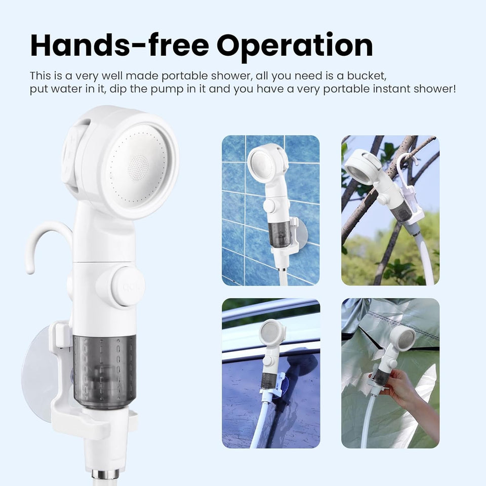 Portable Rechargeable Camping Shower Pump