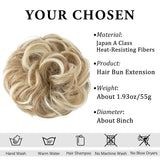 Curly Messy Bun Extension