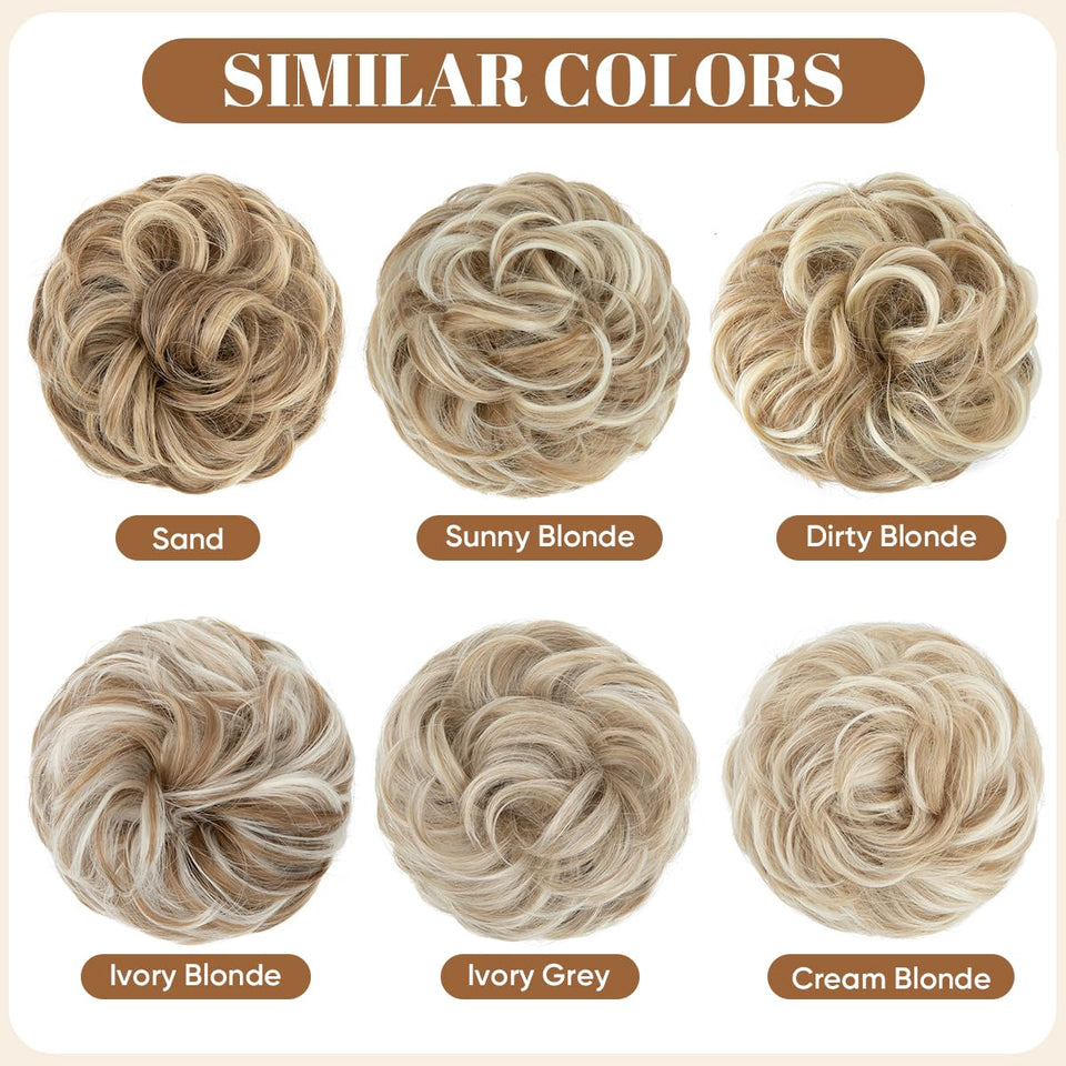 Curly Messy Bun Extension