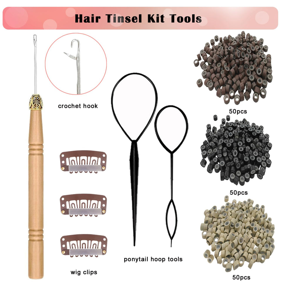 16-Color Fairy Hair Tinsel Kit
