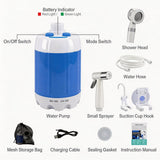 Portable Rechargeable Camping Shower Pump