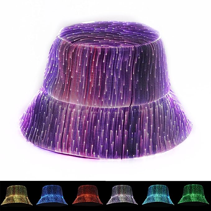 USB Rechargeable LED Rave Bucket Hat