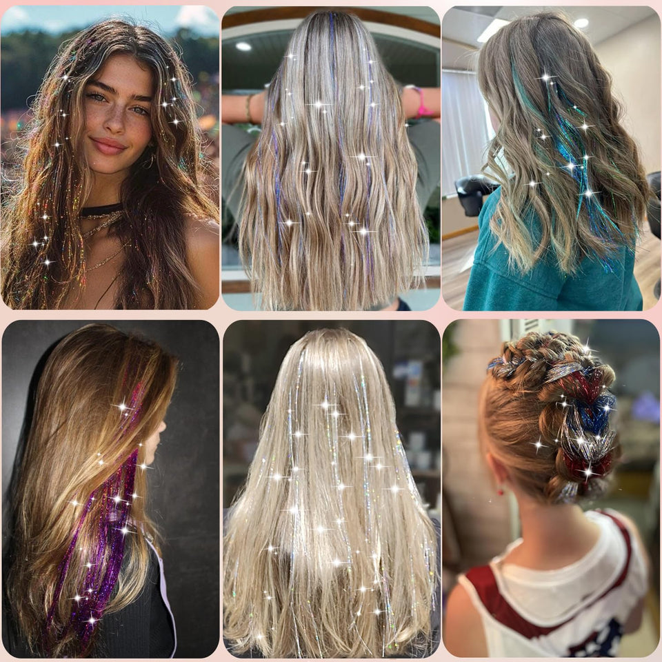 16-Color Fairy Hair Tinsel Kit