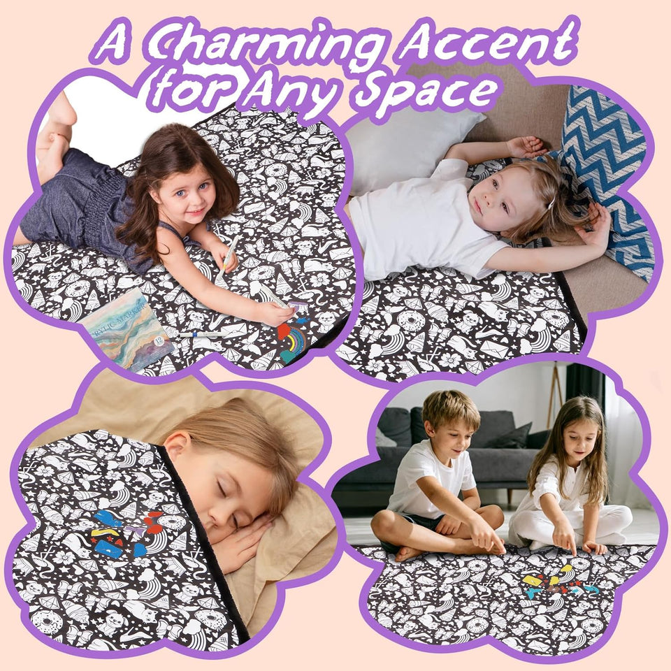 DIY Coloring Blanket Kit