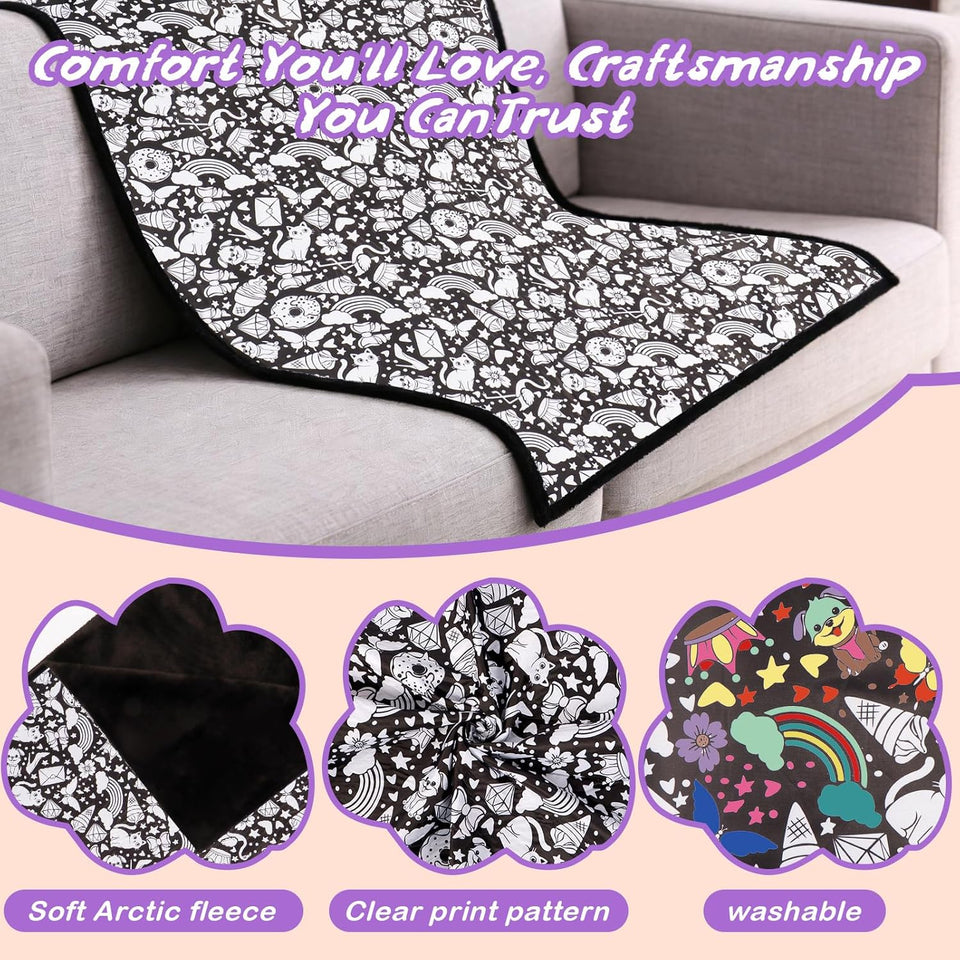 DIY Coloring Blanket Kit