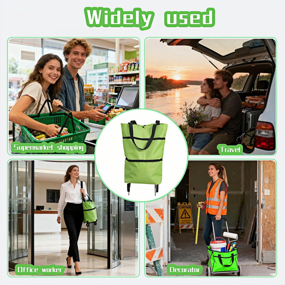 Foldable Shopping Trolley Bag