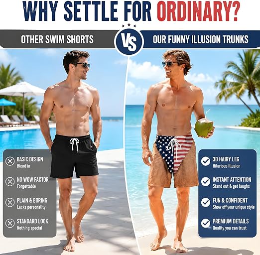 Patriot Prank Swim Trunks