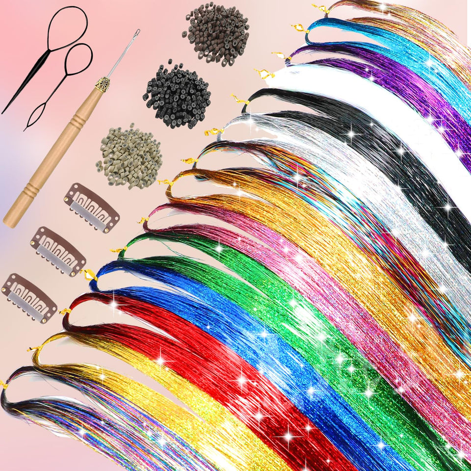 16-Color Fairy Hair Tinsel Kit