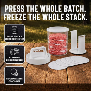 Hamburger Press Patty Maker - 12-Piece Set