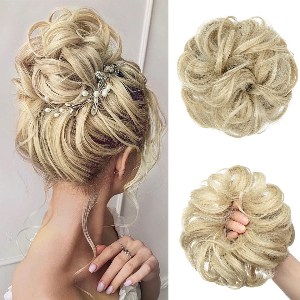 Curly Messy Bun Extension