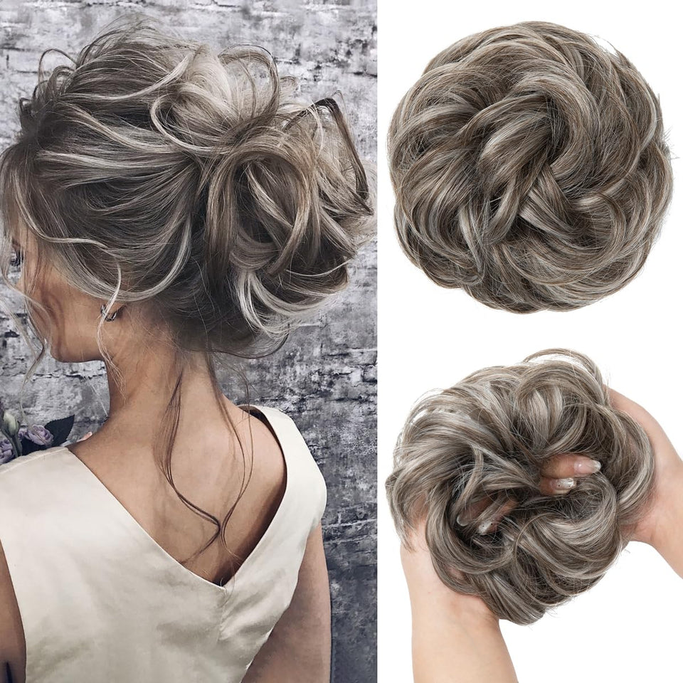 Curly Messy Bun Extension