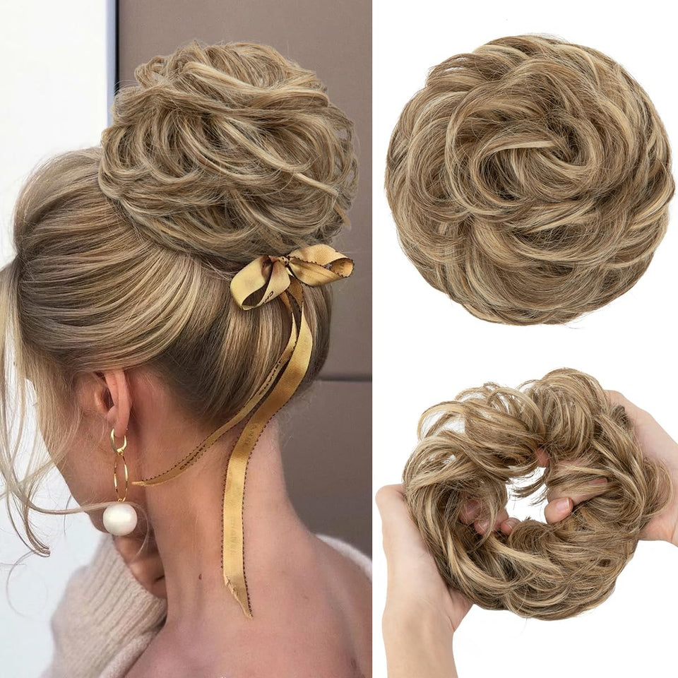 Curly Messy Bun Extension