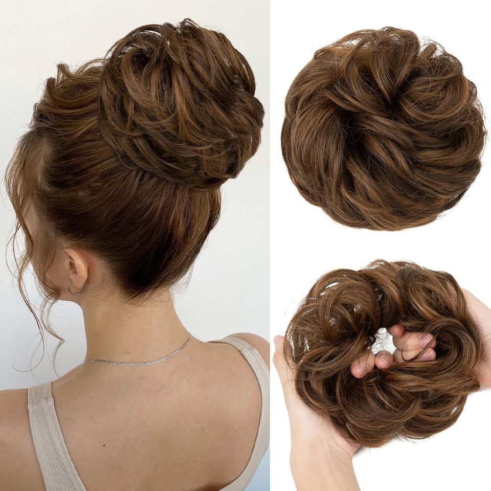 Curly Messy Bun Extension