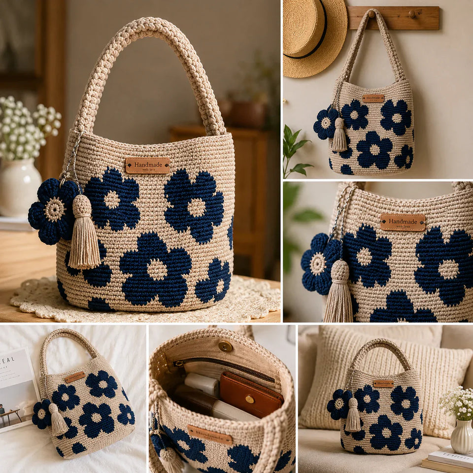 Crochet Flower Bag