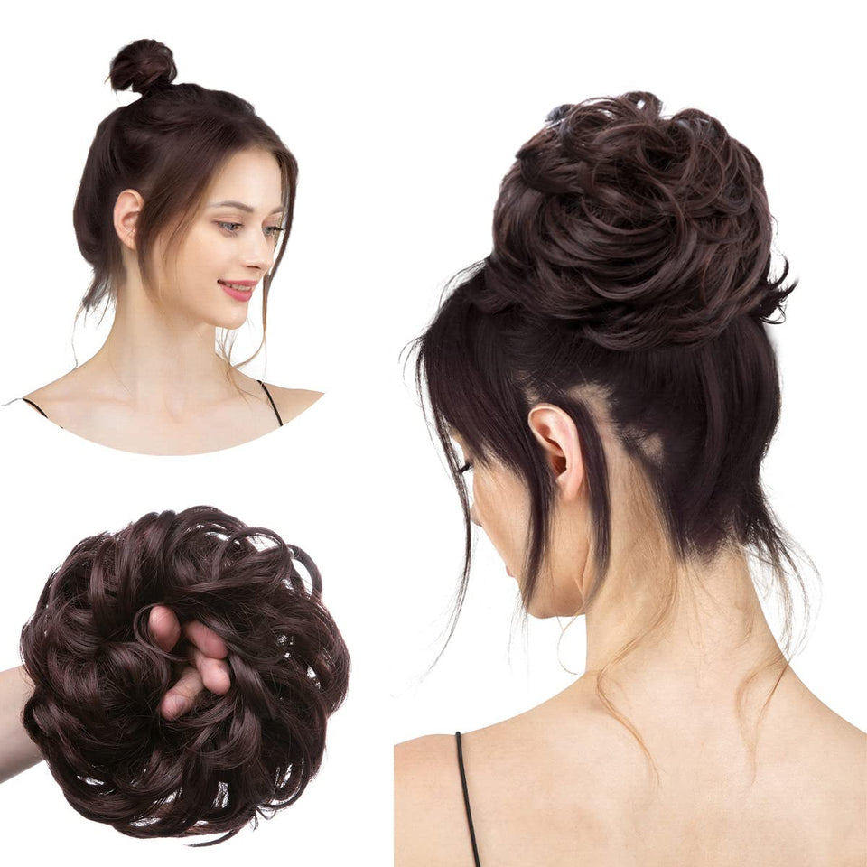 Curly Messy Bun Extension
