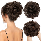 Curly Messy Bun Extension