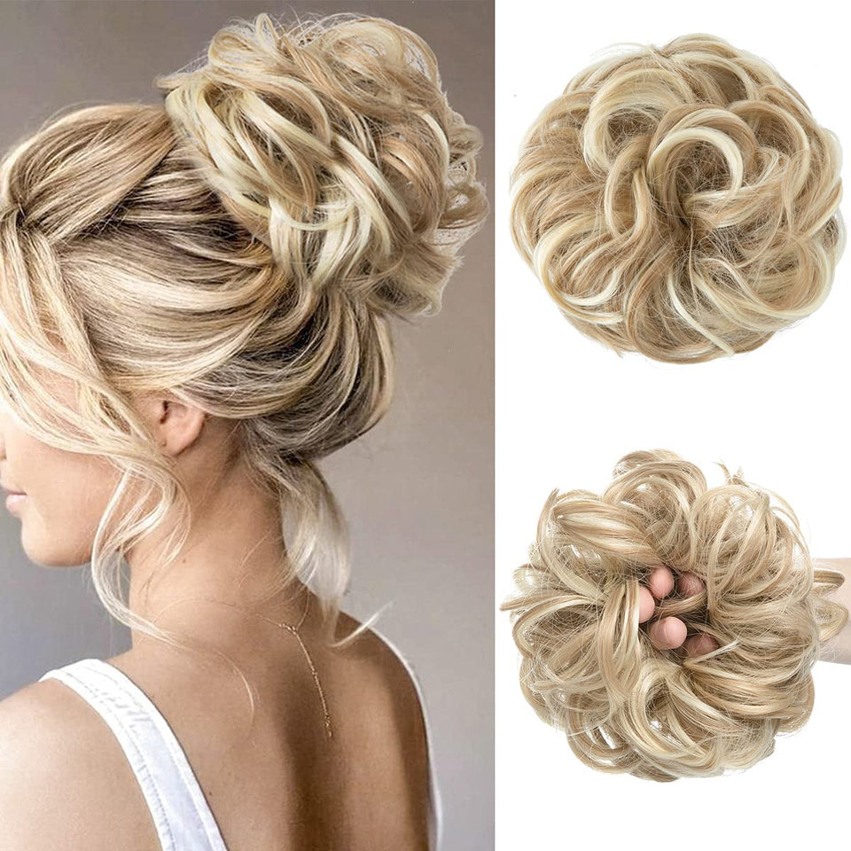 Curly Messy Bun Extension