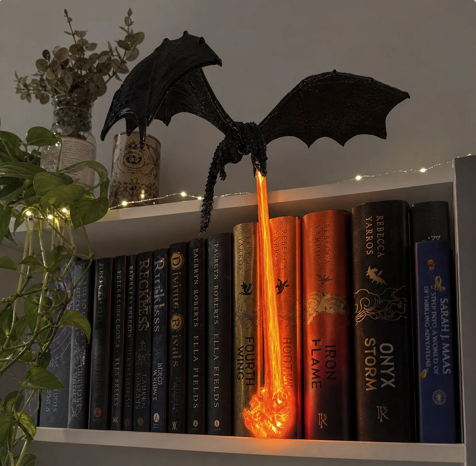 Dragon Flame Book Nook Decor