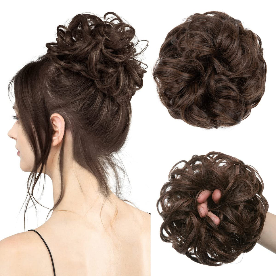 Curly Messy Bun Extension