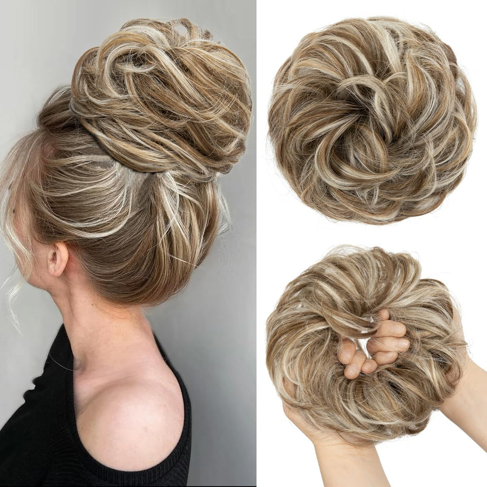 Curly Messy Bun Extension