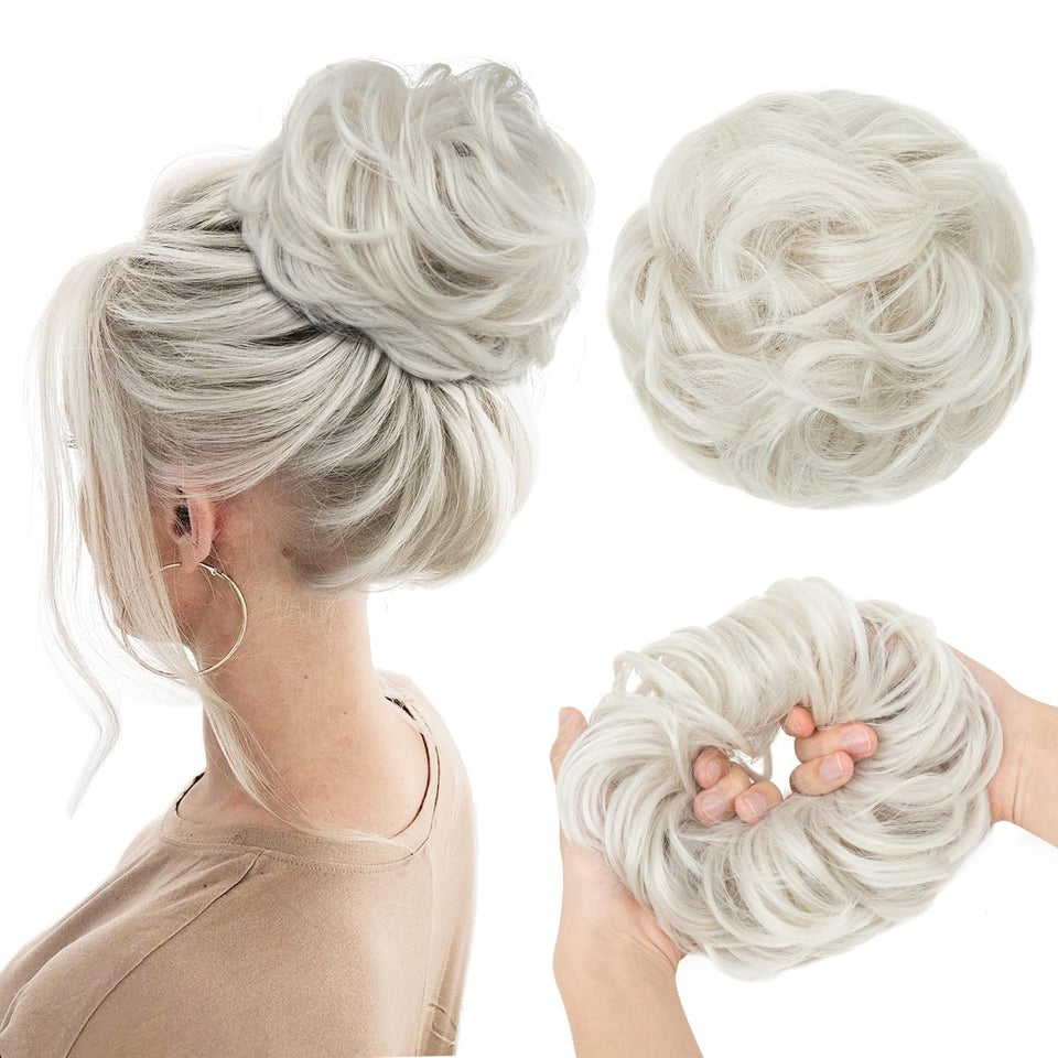 Curly Messy Bun Extension