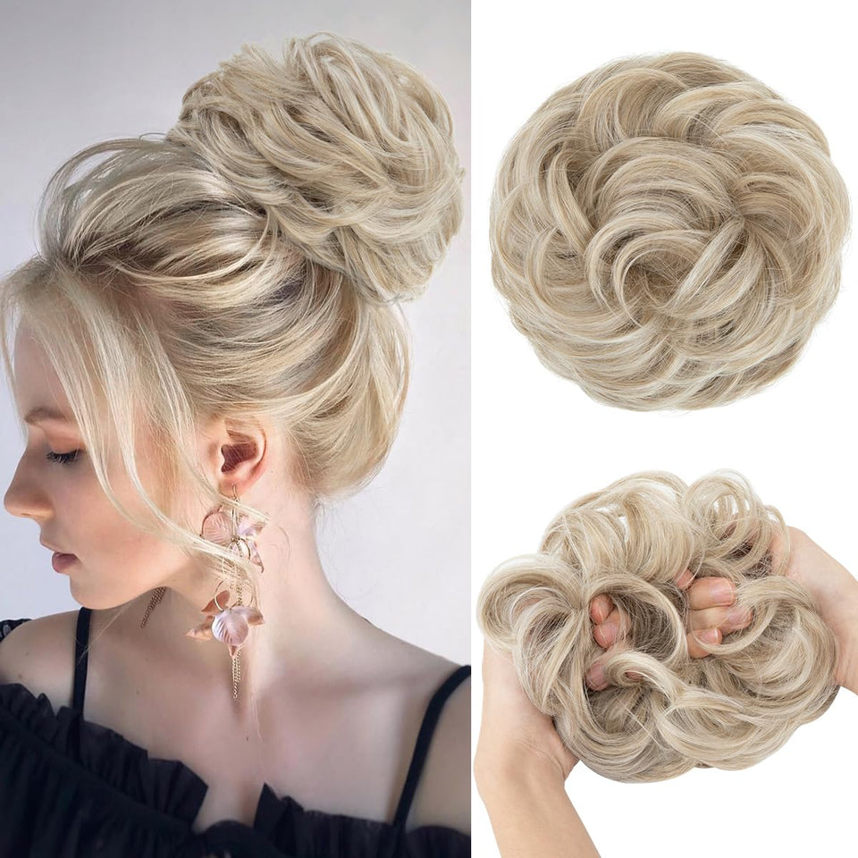 Curly Messy Bun Extension
