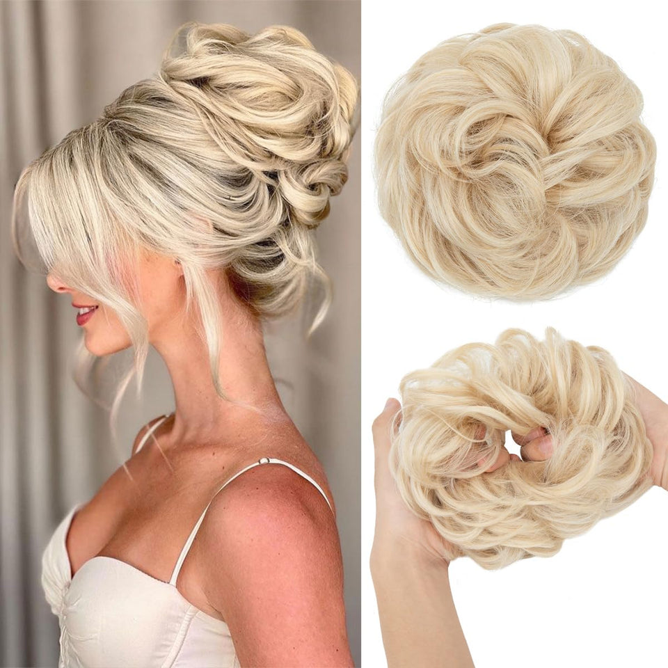 Curly Messy Bun Extension