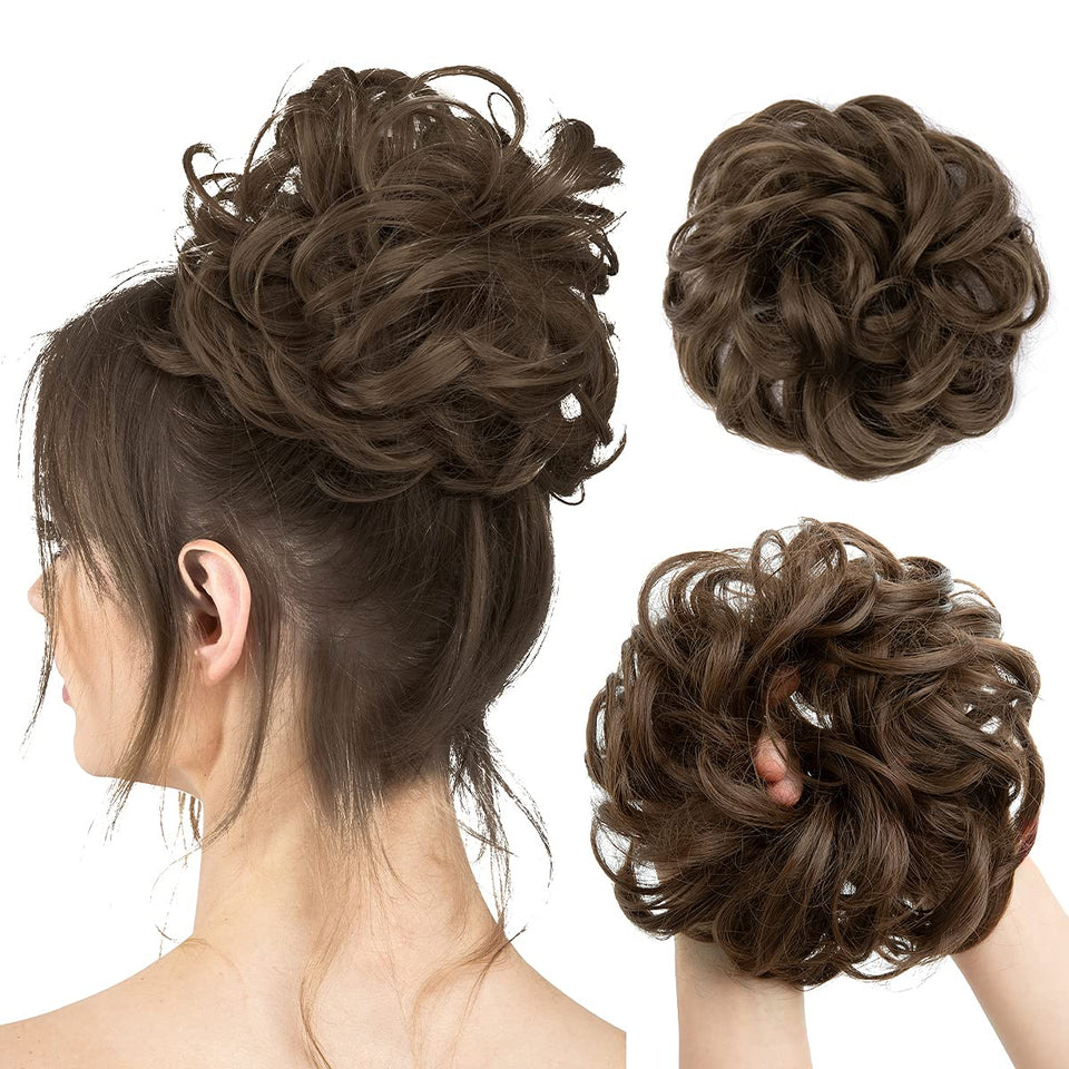 Curly Messy Bun Extension