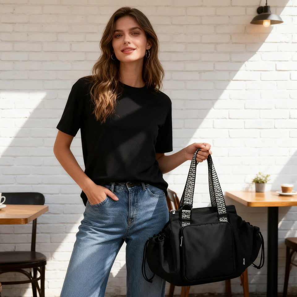 Pack Smart™ Versatile Tote for Women (Patterned Handles Edition)