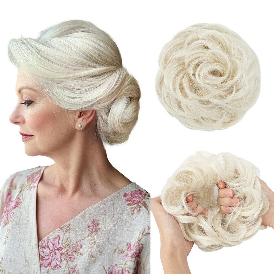 Curly Messy Bun Extension