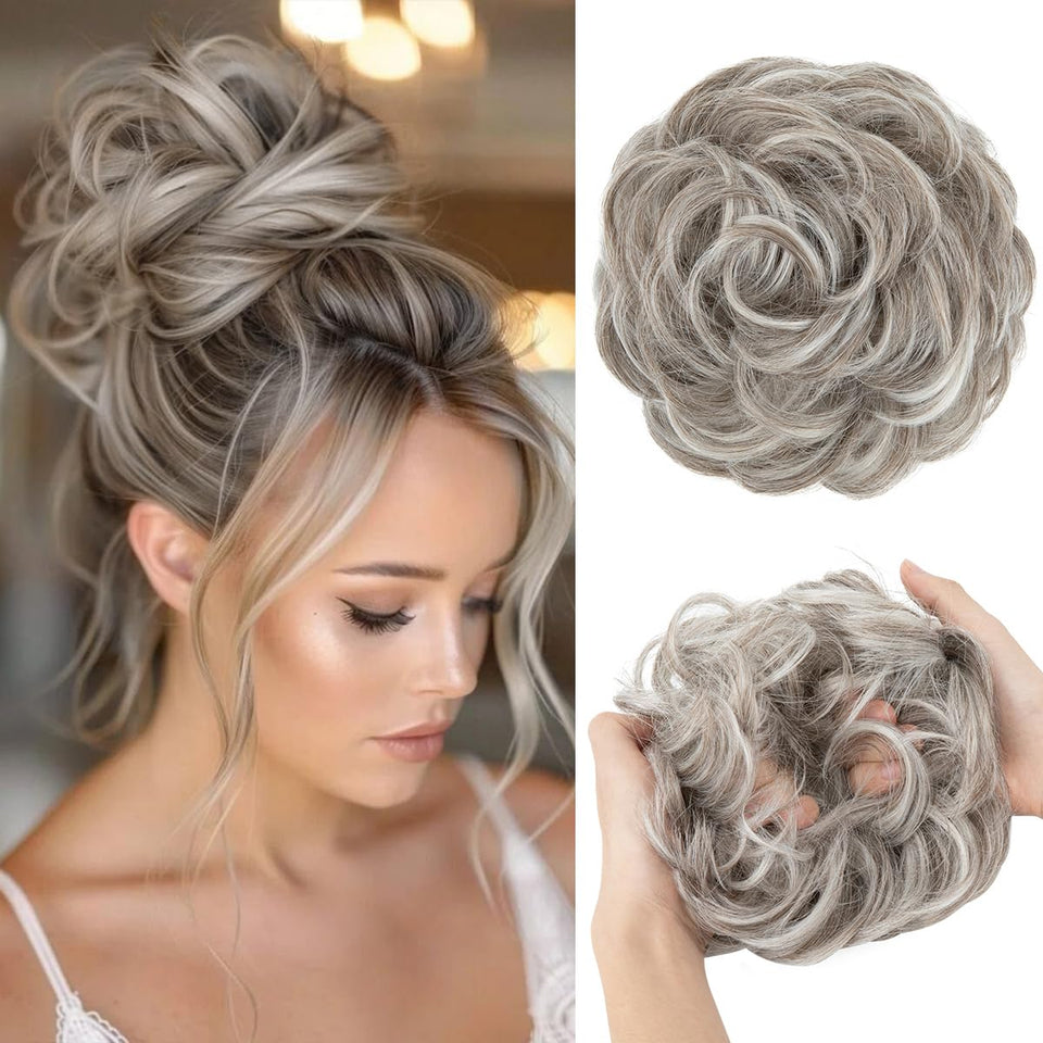 Curly Messy Bun Extension