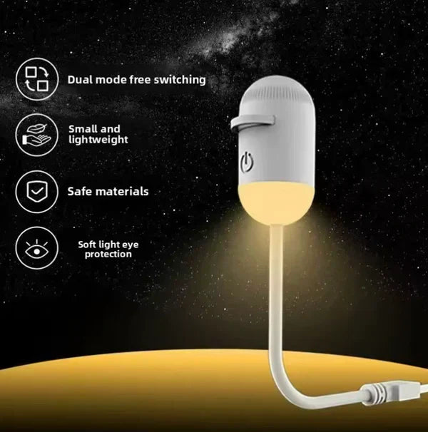 2-in-1 Mini Galaxy Star Projector Night Light