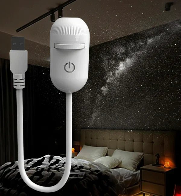 2-in-1 Mini Galaxy Star Projector Night Light