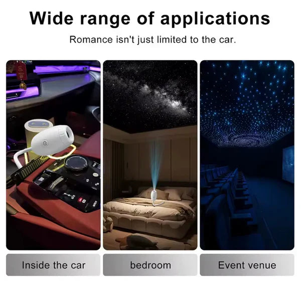 2-in-1 Mini Galaxy Star Projector Night Light