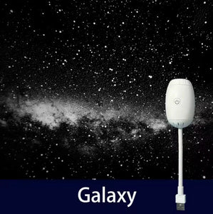 2-in-1 Mini Galaxy Star Projector Night Light