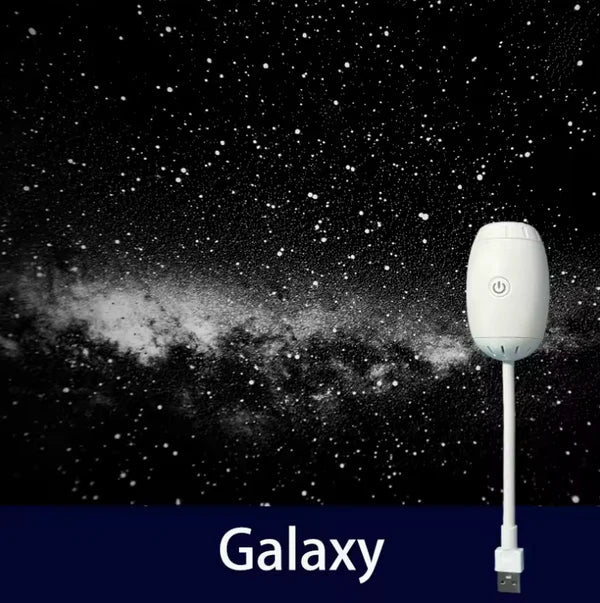 2-in-1 Mini Galaxy Star Projector Night Light