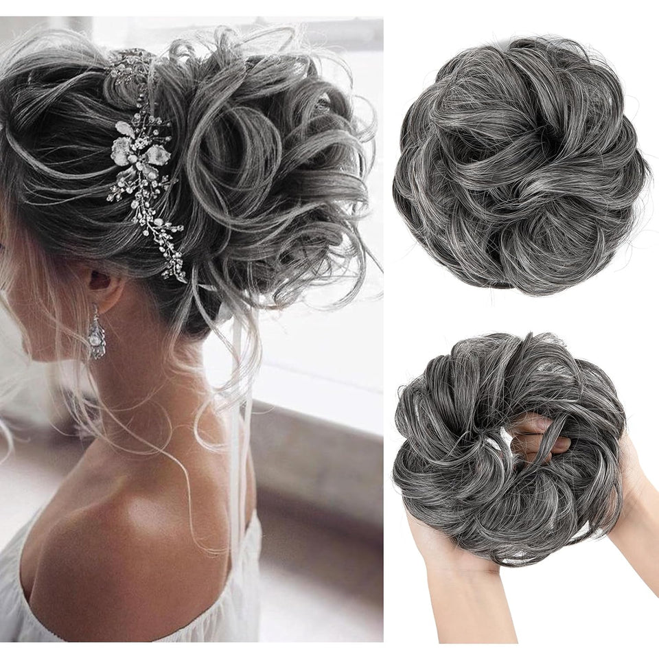 Curly Messy Bun Extension