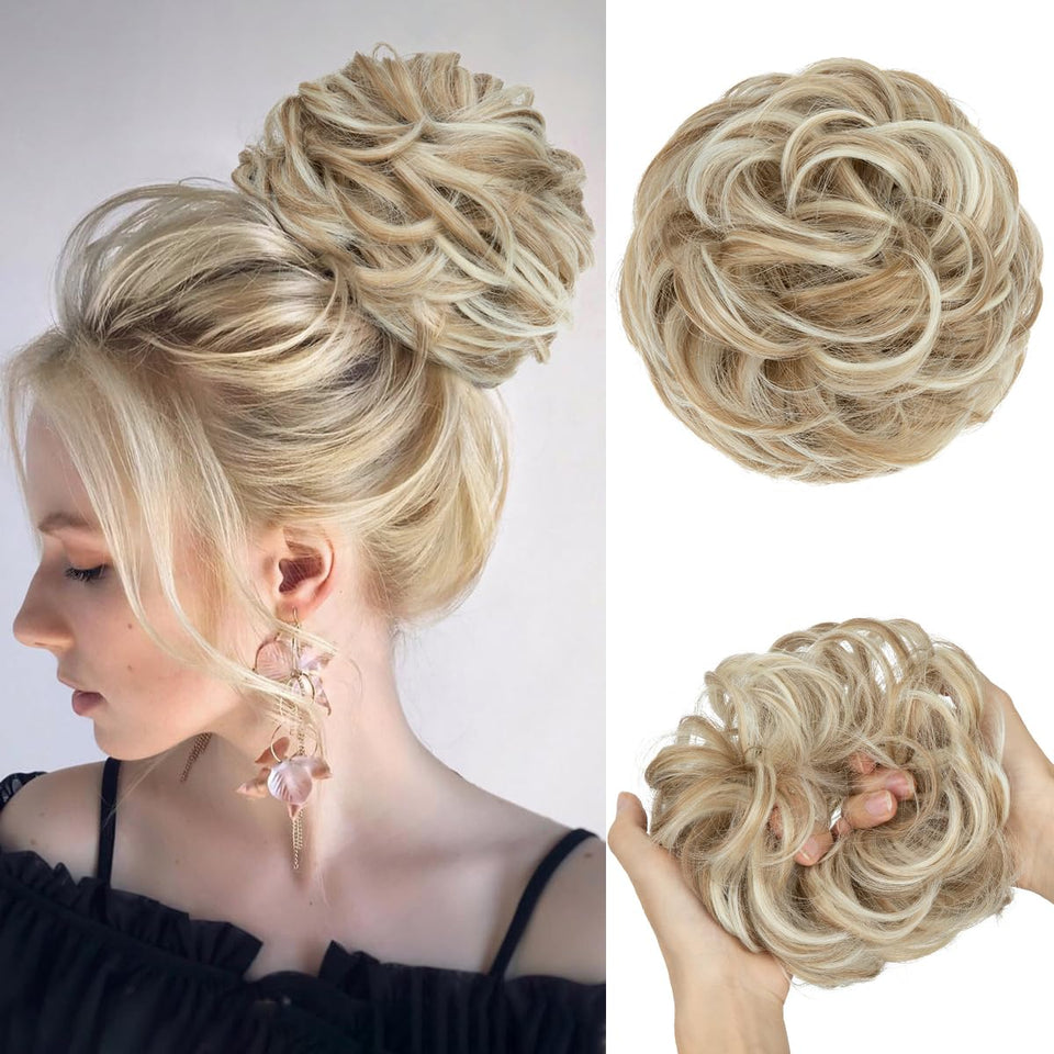 Curly Messy Bun Extension