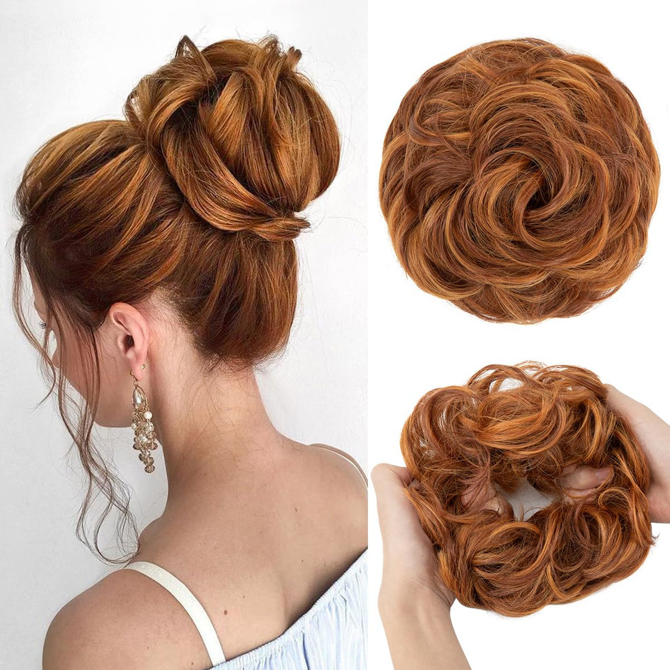 Curly Messy Bun Extension