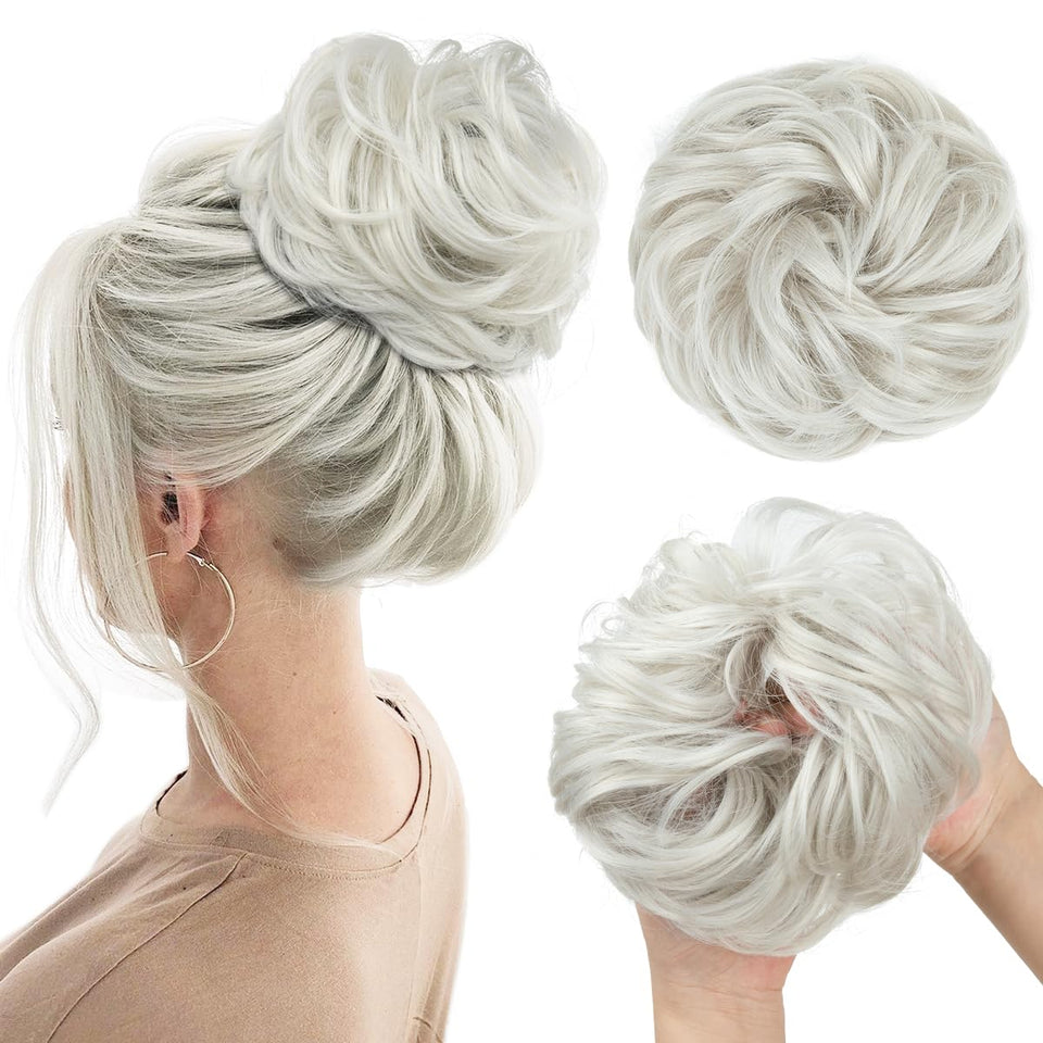 Curly Messy Bun Extension