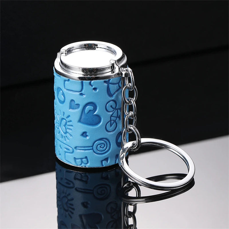 Metal Coin Holder Keychain