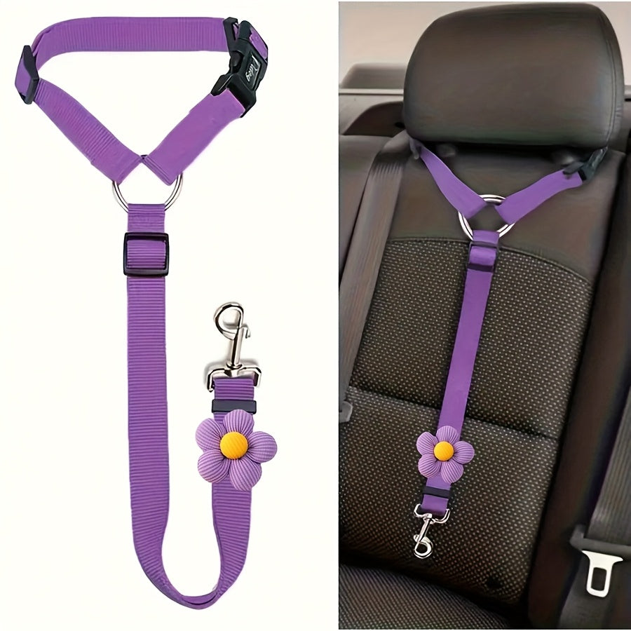 Adjustable Pet Car Seat Belt (T)